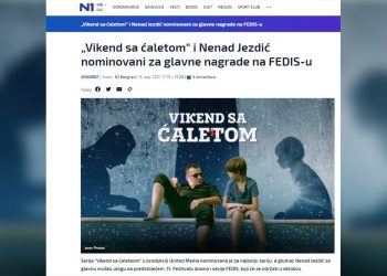 N1: “VIKEND SA ĆALETOM“ I NENAD JEZDIĆ NOMINOVNI ZA GLAVNE NAGRADE NA FEDISU