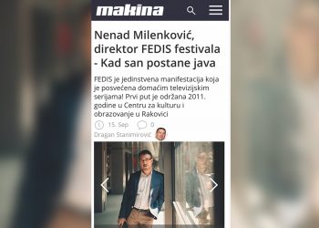 Nenad Milenković, direktor FEDIS festivala – Kad san postane java