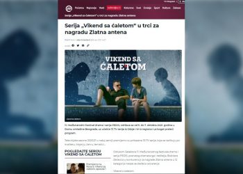 PORTAL NOVA: “VIKEND SA ĆALETOM“ U TRCI ZA NAGRADU ZLATNA ANTENA