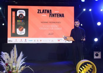 ZLATNA ANTENA ZA GLUMAČKO OTKROVENJE GODINE GLUMCU NEDIMU NEZIROVIĆU